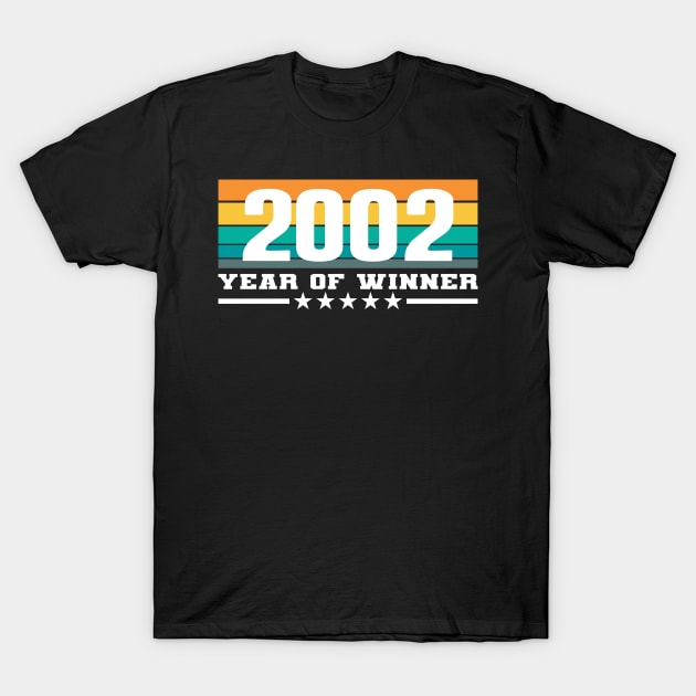 18th Birthday 18 2002 Funny Eighteen now Year of Winner T-Shirt by Kuehni